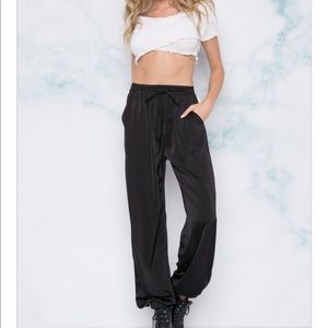 Solaris Style Satin Jogger pants